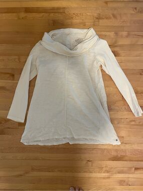 Neon Buddha Off-White Cowl Neck Knit Tunic Top Size M